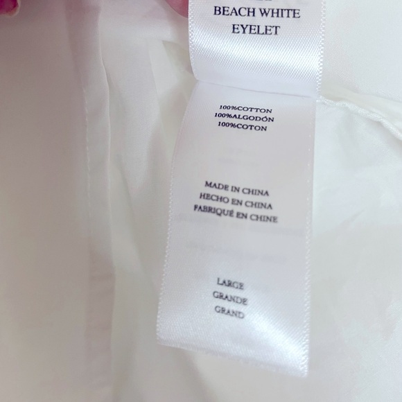 Rails Dari 100% Cotton Blouse with Eyelet Sleeve Detail. Size L - Picture 11 of 14